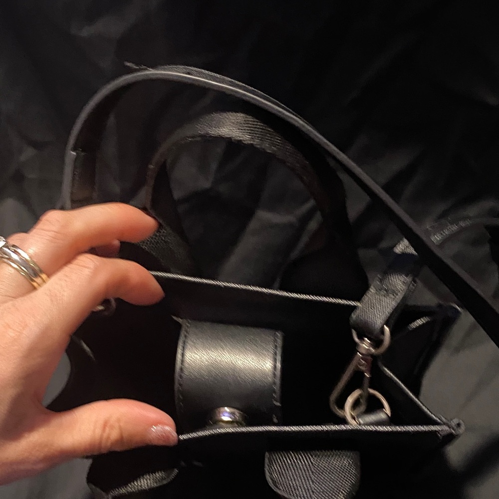 Guess Black Logo Strap Mini Tote - Picture 3 of 3